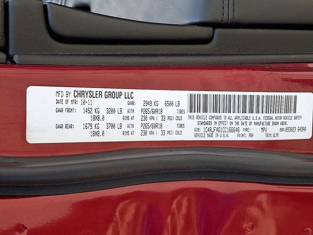 2012 Jeep Grand Cherokee Laredo