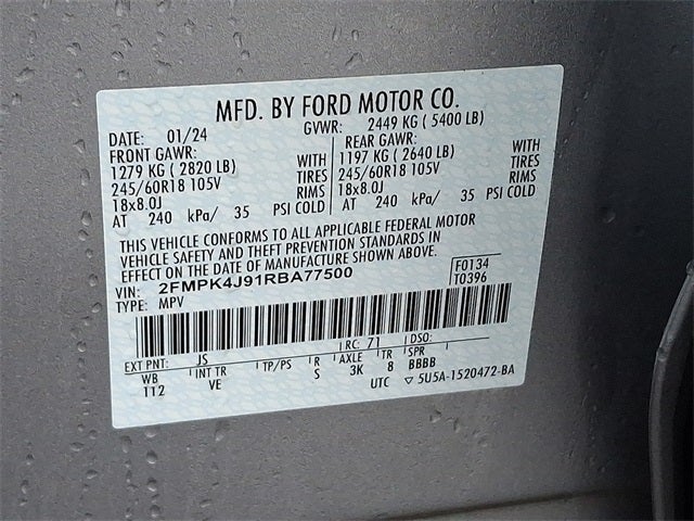 2024 Ford Edge SEL AWD w/201a