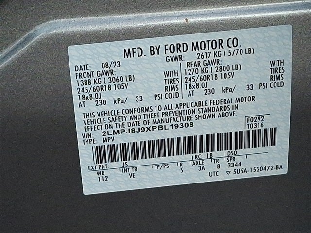 2023 Lincoln Nautilus Standard AWD w/Premium Package