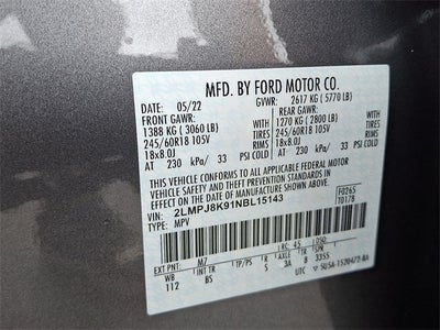 2022 Lincoln Nautilus Reserve AWD