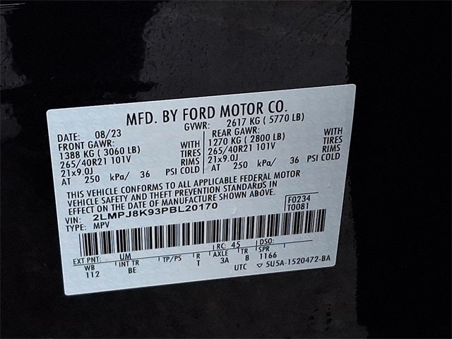 2023 Lincoln Nautilus Reserve AWD w/201a