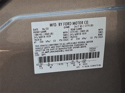 2022 Lincoln Nautilus Reserve AWD