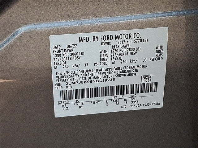 2022 Lincoln Nautilus Reserve AWD