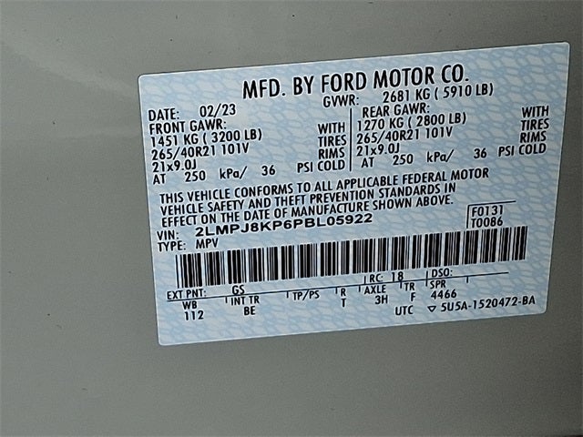 2023 Lincoln Nautilus Reserve AWD w/2.7L, 202a, Massage Seats,