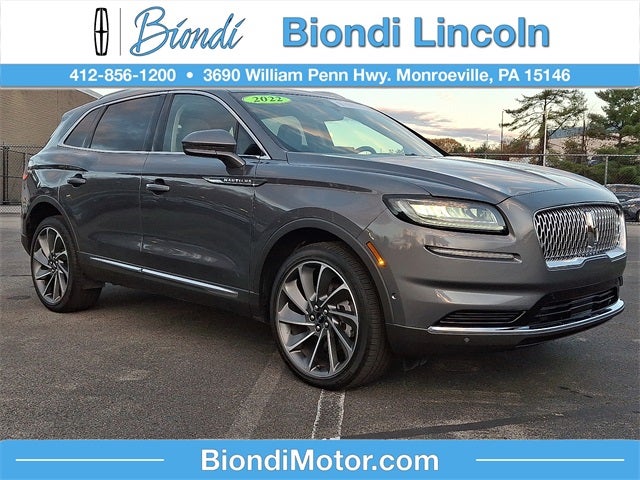 2022 Lincoln Nautilus Reserve AWD w/2.7L, 201a