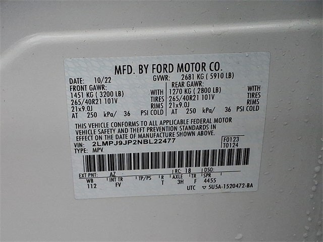 2022 Lincoln Nautilus Black Label AWD