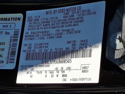 2020 Lincoln MKZ Reserve AWD