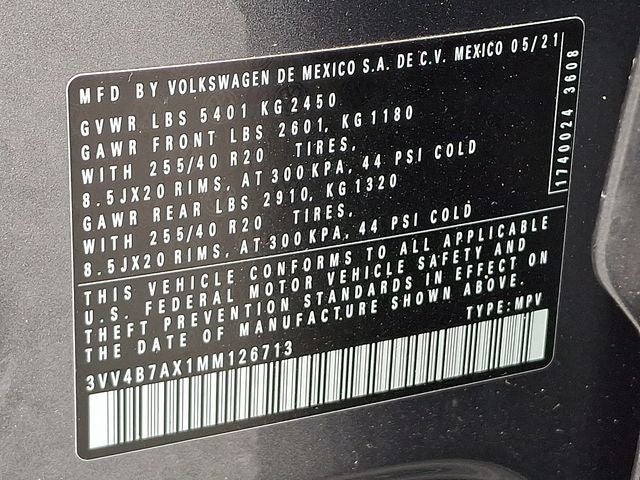 2021 Volkswagen Tiguan 2.0T SEL Premium R-Line
