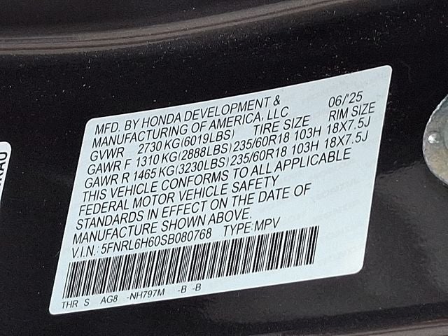 2025 Honda Odyssey EX-L