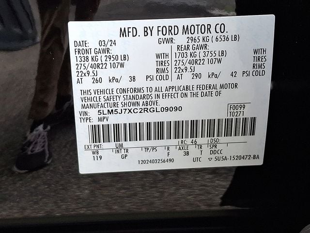 2024 Lincoln Aviator Reserve AWD w/201a, Luxury/Illumination/Jet Pkgs