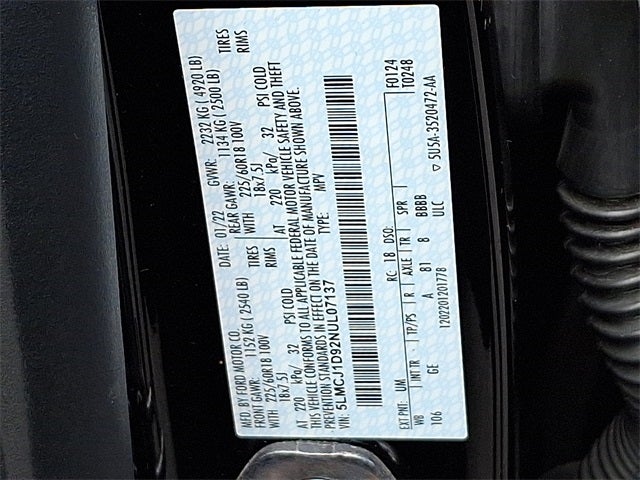 2022 Lincoln Corsair Standard AWD w/101a