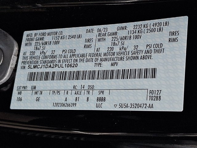 2023 Lincoln Corsair Standard AWD w/101a