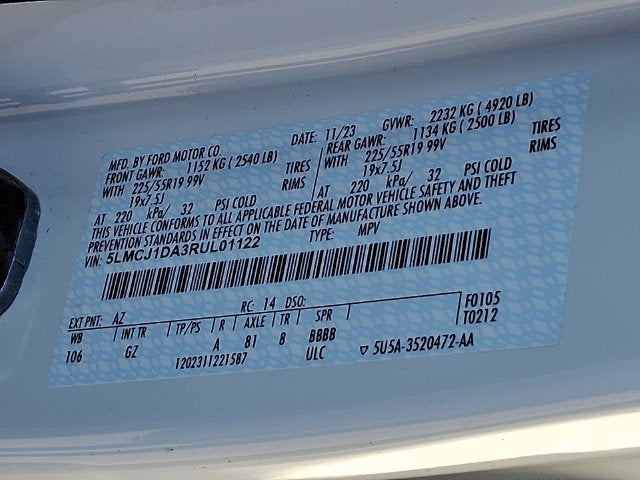 2024 Lincoln Corsair Premiere AWD w/101a, Panoramic Sunroof