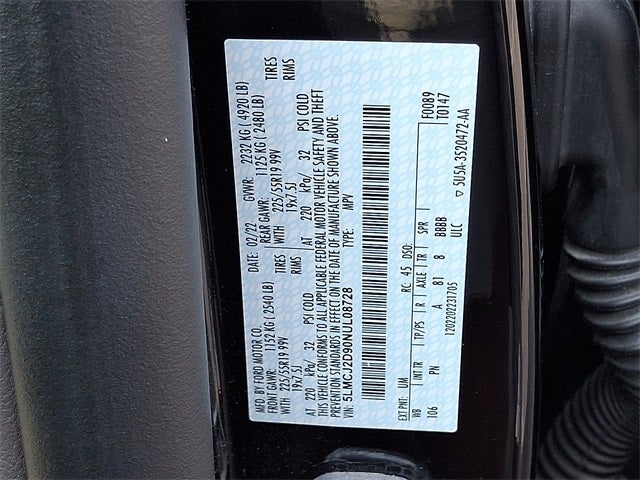 2022 Lincoln Corsair Reserve AWD w/201a