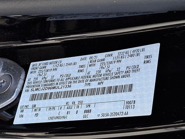 2021 Lincoln Corsair Reserve AWD w/Copilot Plus/Elements Pkgs