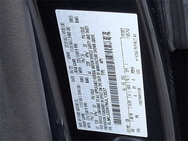 2022 Lincoln Corsair Reserve AWD w/Elements Pkg