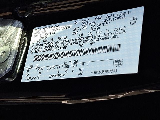 2018 Lincoln MKC Select Plus AWD w/Climate