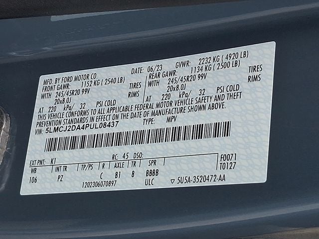 2023 Lincoln Corsair Reserve AWD w/202a, Perfect Position Seating