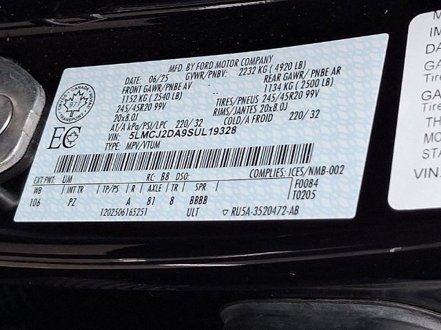 2025 Lincoln Corsair Reserve AWD w/201a, Jet Package