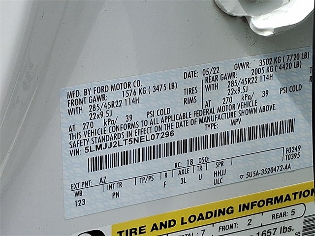 2022 Lincoln Navigator Reserve 4x4 w/201a