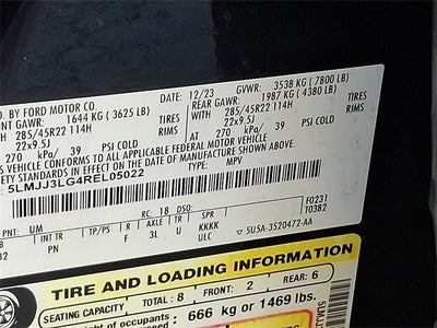 2024 Lincoln Navigator L Reserve 4x4 w/201a