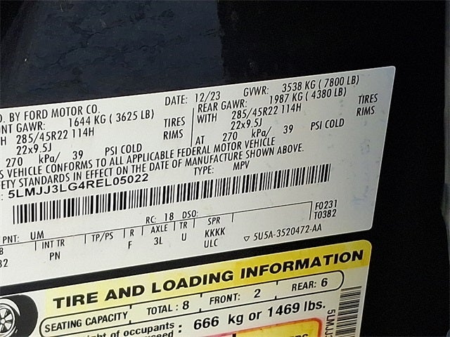 2024 Lincoln Navigator L Reserve 4x4 w/201a