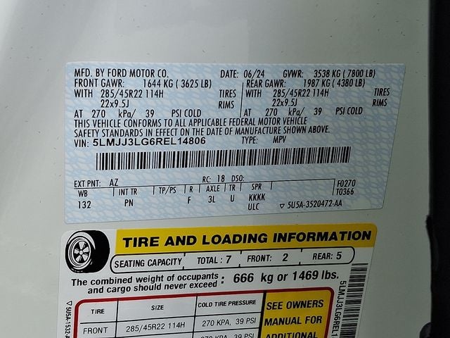 2024 Lincoln Navigator L Reserve 4x4 w/Monochromatic/Heavy Duty Tow Pkgs