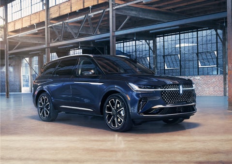 A 2024 Lincoln Nautilus® SUV is parked in an industrial space. | Biondi Lincoln in Monroeville PA