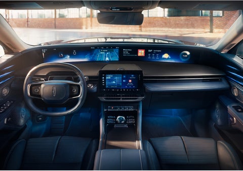 The panoramic display is shown in a 2024 Lincoln Nautilus® SUV. | Biondi Lincoln in Monroeville PA