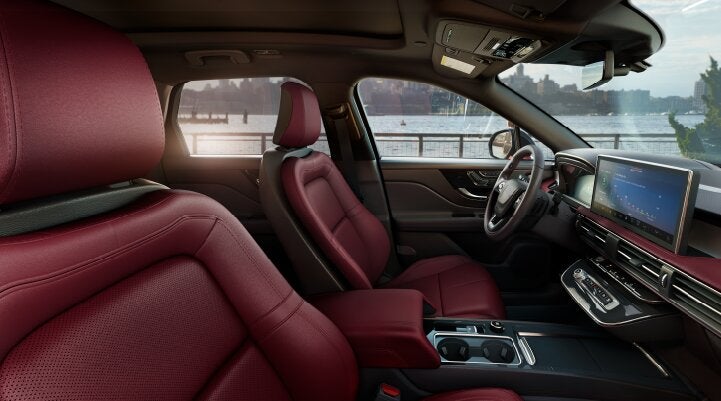 The available Perfect Position front seats in the 2025 Lincoln Corsair® SUV are shown. | Biondi Lincoln in Monroeville PA