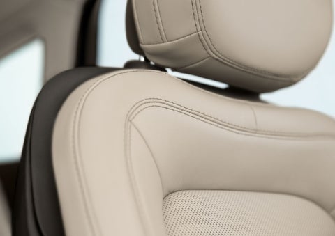 Fine craftsmanship is shown through a detailed image of front-seat stitching. | Biondi Lincoln in Monroeville PA