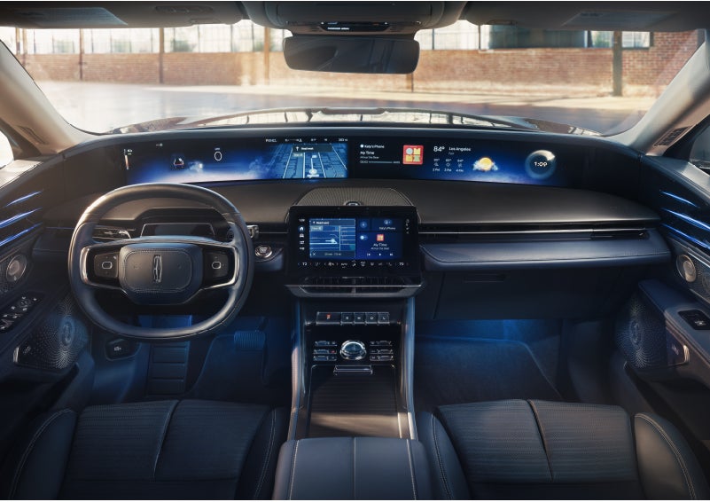 The panoramic display is shown in a 2026 Lincoln Nautilus® SUV. | Biondi Lincoln in Monroeville PA
