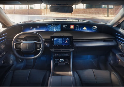 The panoramic display is shown in a 2026 Lincoln Nautilus® SUV. | Biondi Lincoln in Monroeville PA