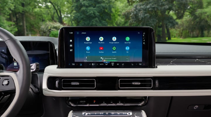 The center touchscreen inside a 2027 Lincoln Aviator® Black Label™ SUV | Biondi Lincoln in Monroeville PA