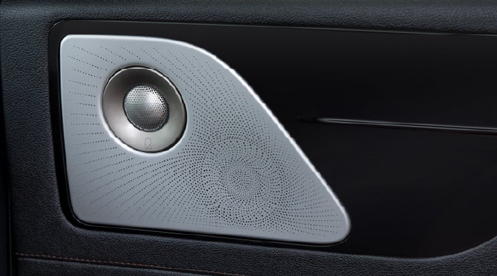 A close-up view of the available Revel® Ultima 3D Audio System. | Biondi Lincoln in Monroeville PA