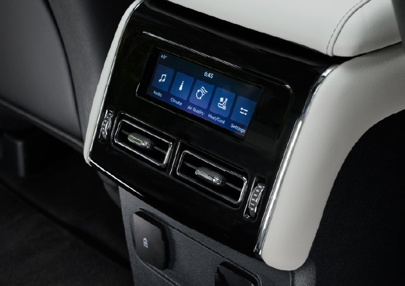 The second row touch screen displays audio and temperature control settings. | Biondi Lincoln in Monroeville PA