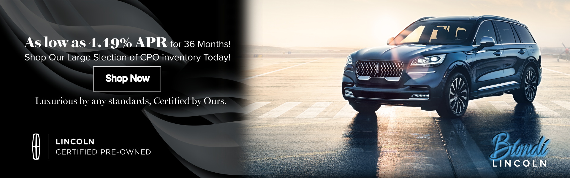 4.49% APR for 48 Months on CPO Vehicles